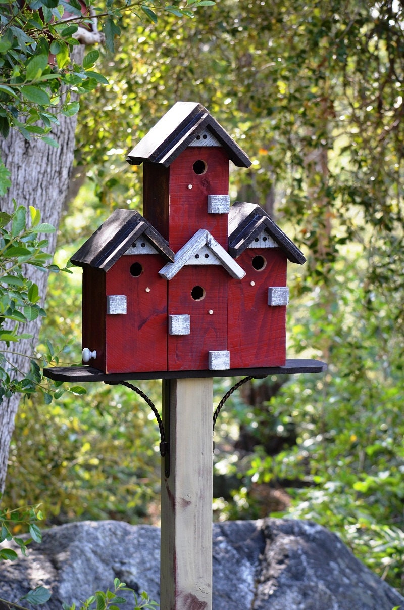 Custom Birdhouse SPECIAL ORDER Functional Condo Bird Houses
