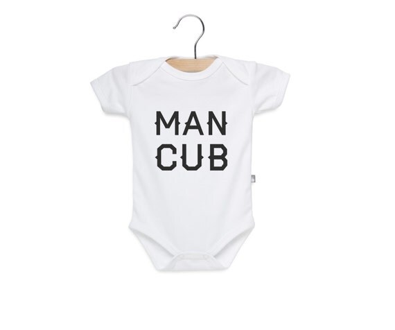 Man Cub Baby Onesie Hipster