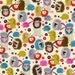 Michael Miller Hedgehog Meadow Cream Fabric - 1 Yard