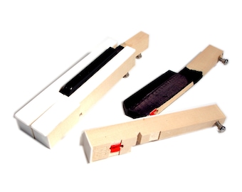 Bottle Opener - Made from Recycled Vintage Piano Key (White Key) | Open Crown Cap Beer and Soda Pop Bottles