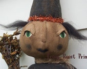 123e Halloween Primitive Witch Helga doll epattern SALE SALE immediate download