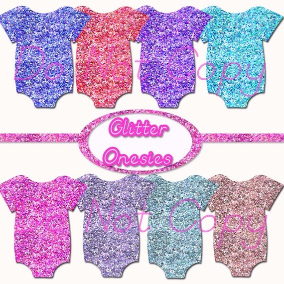 Items similar to Buy 1 Get 1 FREE Glitter Onesies - Baby Girl Boy ...