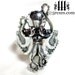 Silver Octopus Ring Dark Purple Amethyst Stone February Birthstone Size 7