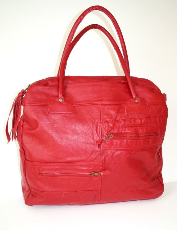 red leather pocketbooks