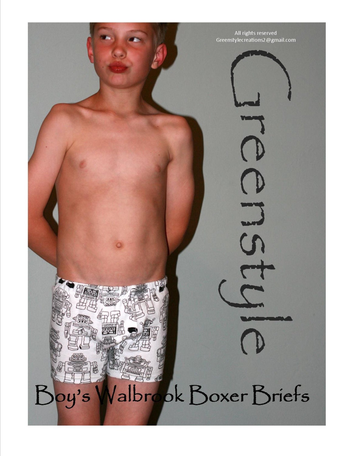 GreenStyle Boys Walbrook Boxer Briefs PDF Sewing Pattern