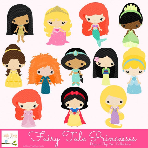 Download Fairy Tale Princess Princesses Digital Clipart clip art