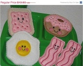 Christmas in July Sale Smiley sunrise pink breakfast felt pretend food Il_170x135