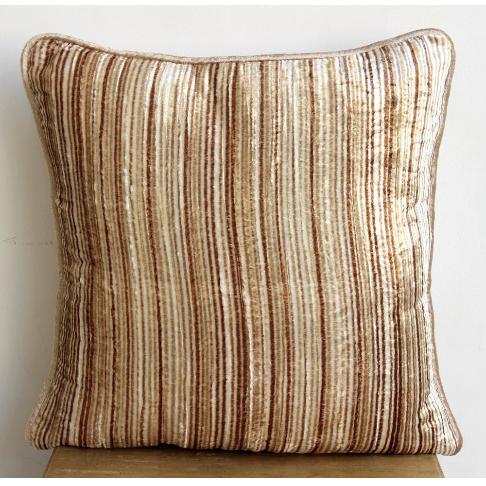 Designer Beige Throw Pillows Cover For Couch