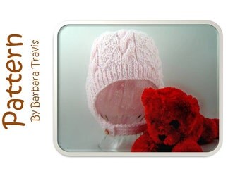 Knitting Pattern Baby Child's Hood Cable Aran