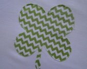 Short Sleeve Green Chevron Shamrock Applique T-shirt. Il_170x135