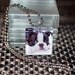 BOSTON Terrier dog glass photo pendant charm tile necklace dog rescue