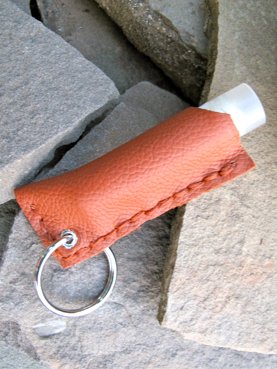 Leather Chapstick Holder Keychain Leather Template For Chapstick