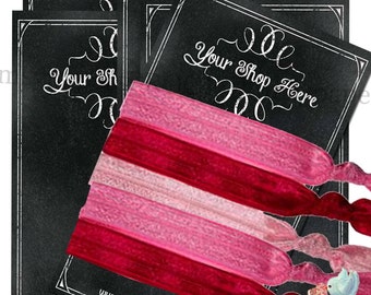 Hair Tie Display Cards, Product Backing Cards