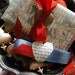 Vintage German Cupid Postman - Seals / Die Cuts Vintage Rayon Ribbon