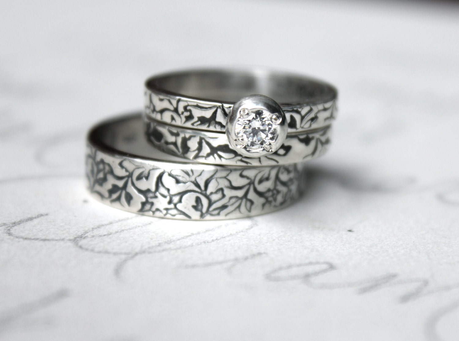 conflict free diamond engagement ring wedding by peacesofindigo