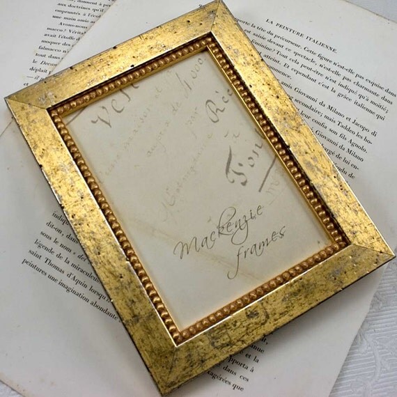 6x8 Rustic Gold Picture Photo Frame by mackenzieframes on Etsy