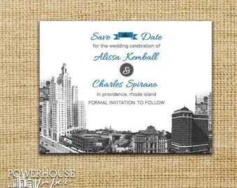 Providence Skyline Save the Date