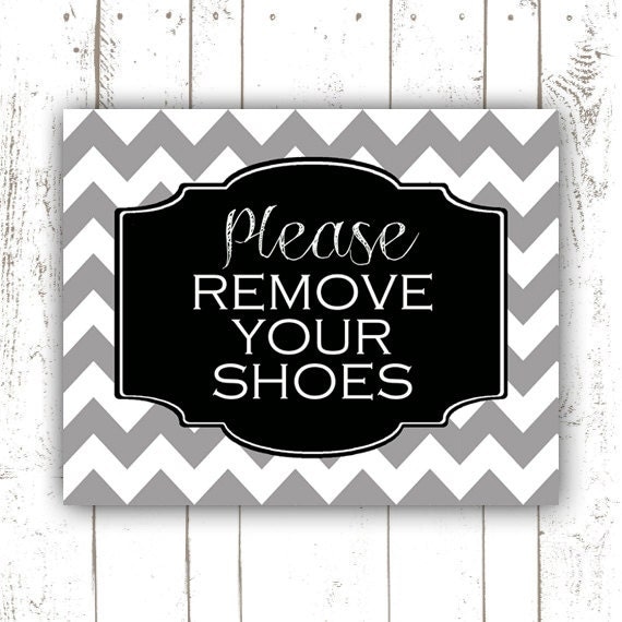 Please Remove Your Shoes Sign Lose the Shoes Printable