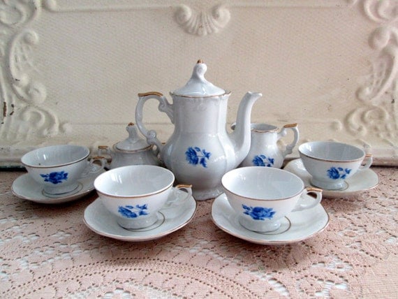 little tea set porcelain