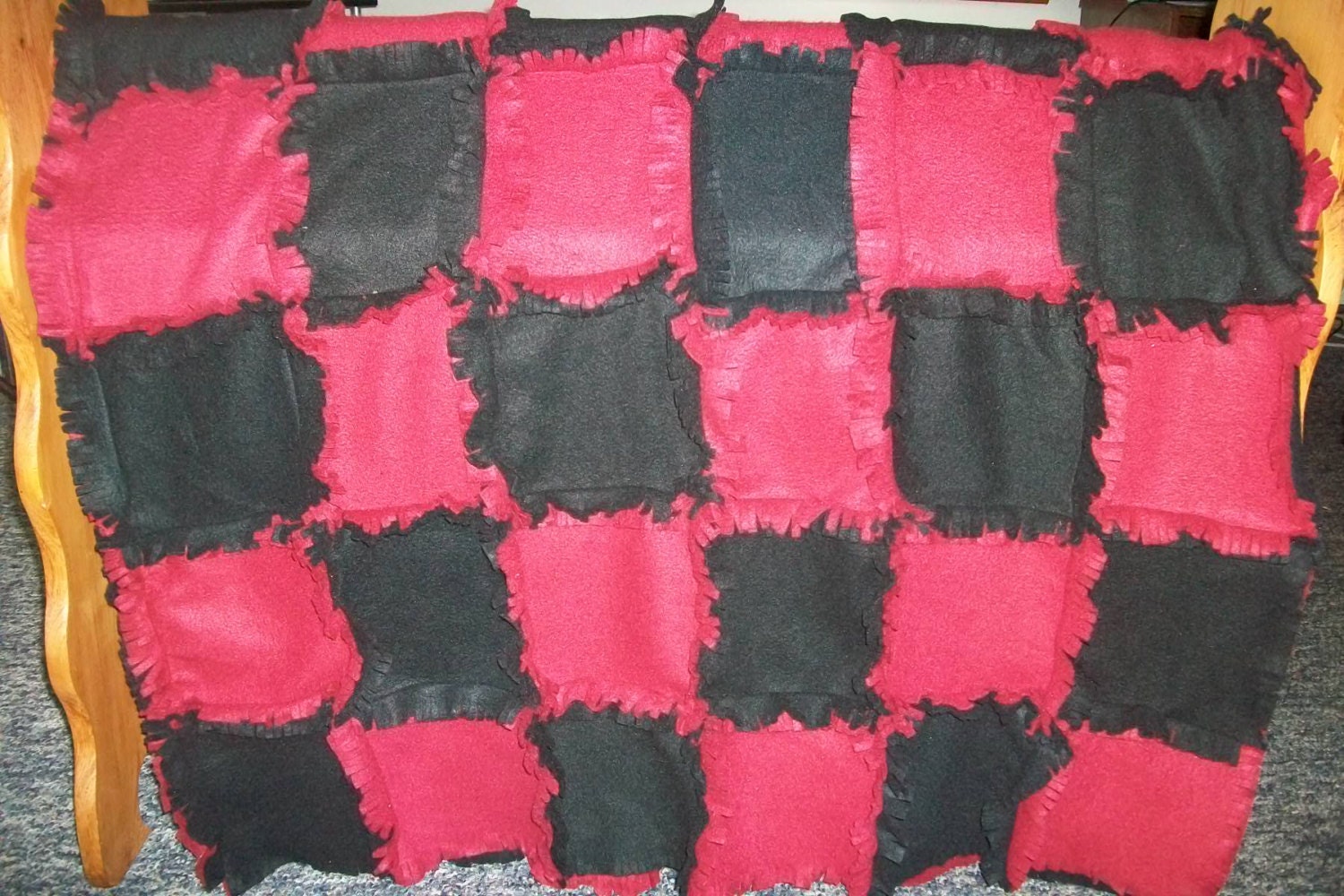 Fleece rag blanket