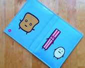Handmade Vinyl Passport Case - Mr Toast and Friends