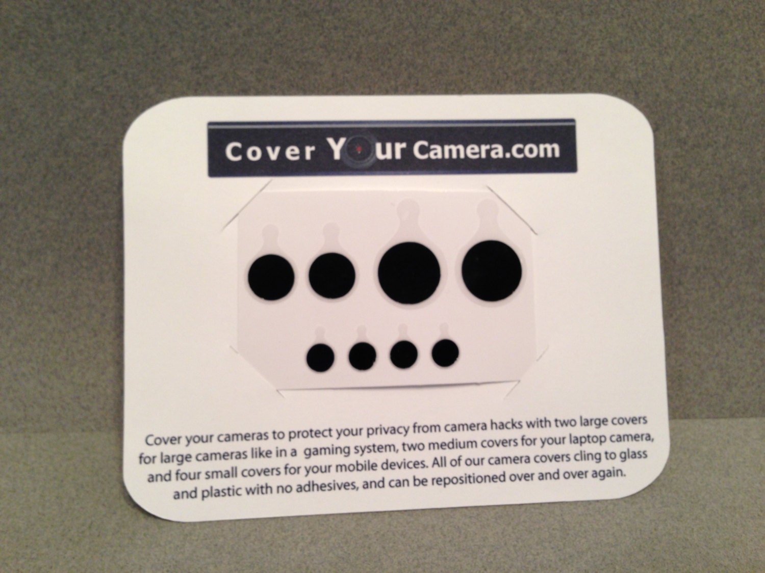 Removable webcam covers for laptop mobile and kinect. Pack