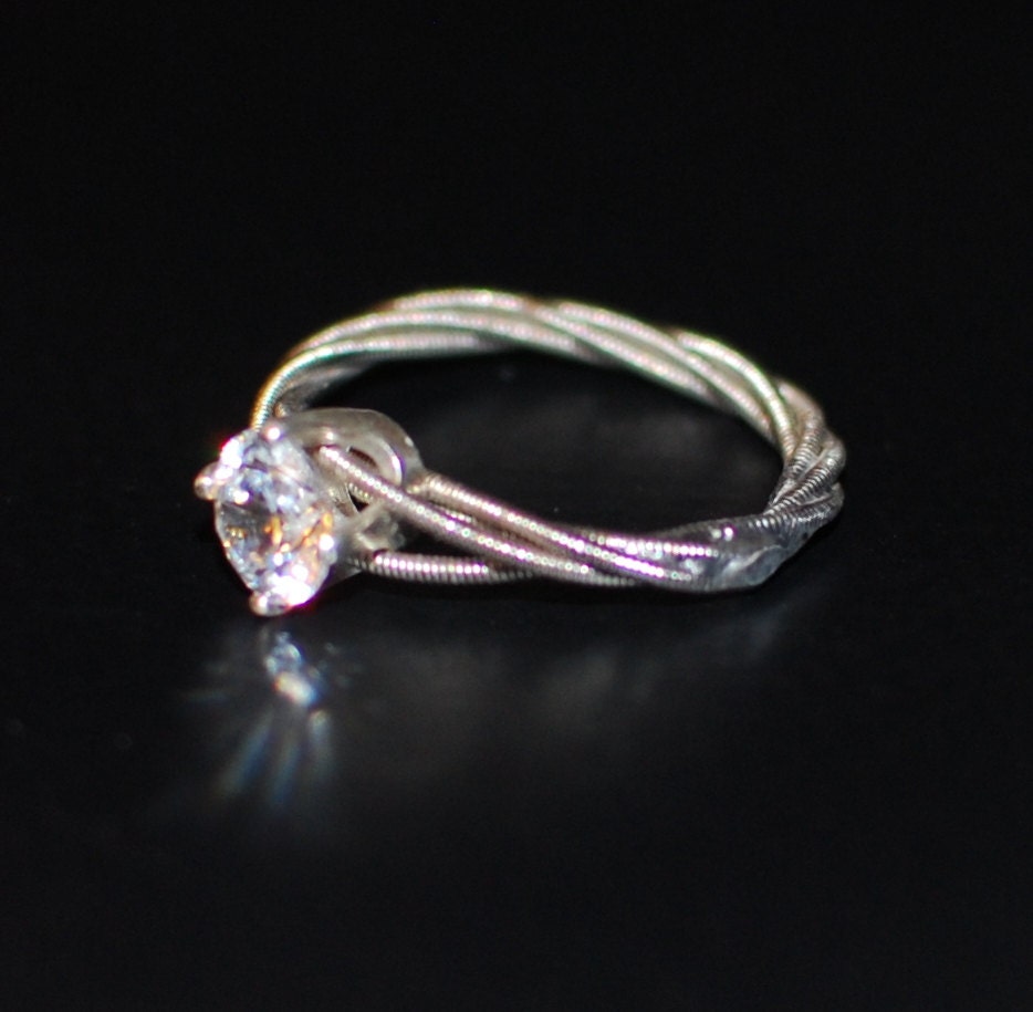 Guitar String Engagement Ring Purity Ring Unique Engagement