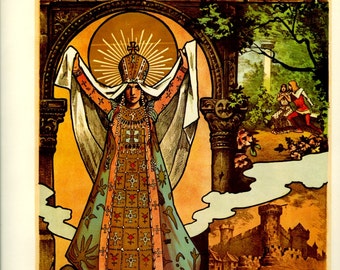 Vintage French Poster (31-32) Opera Romanesque, Esclarmonde, 1889, Le Mage, Massenet, 1976, Large, 9 x 12