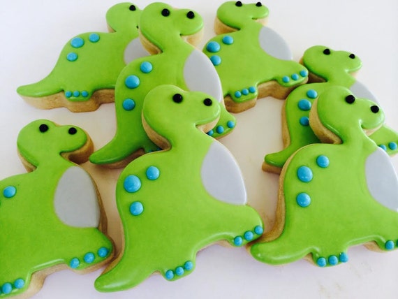 Dinosaur Sugar Cookies- 1 Dozen Il_570xn