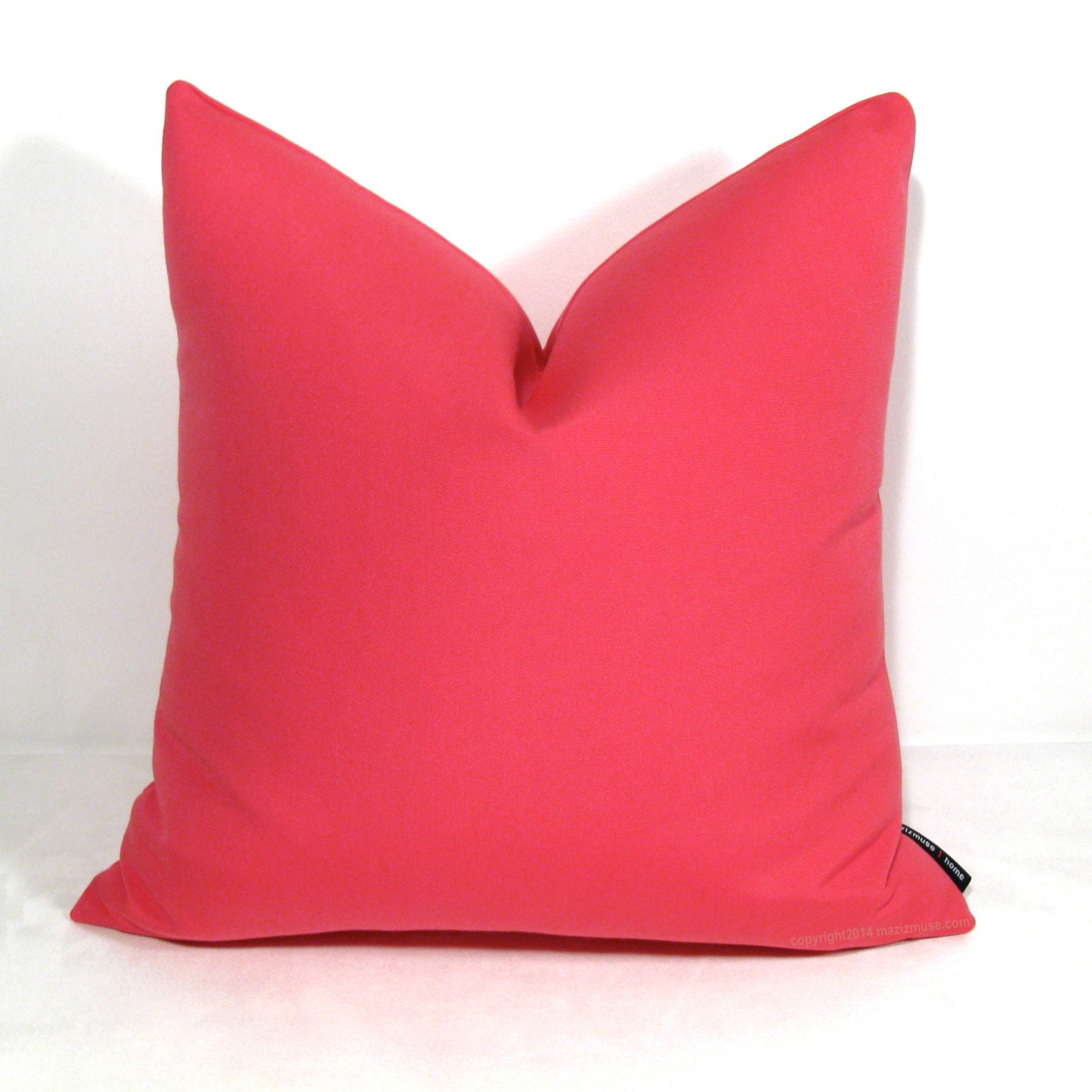 Hot Pink OUTDOOR Pillow Cover Bubblegum Pink by Mazizmuse on Etsy