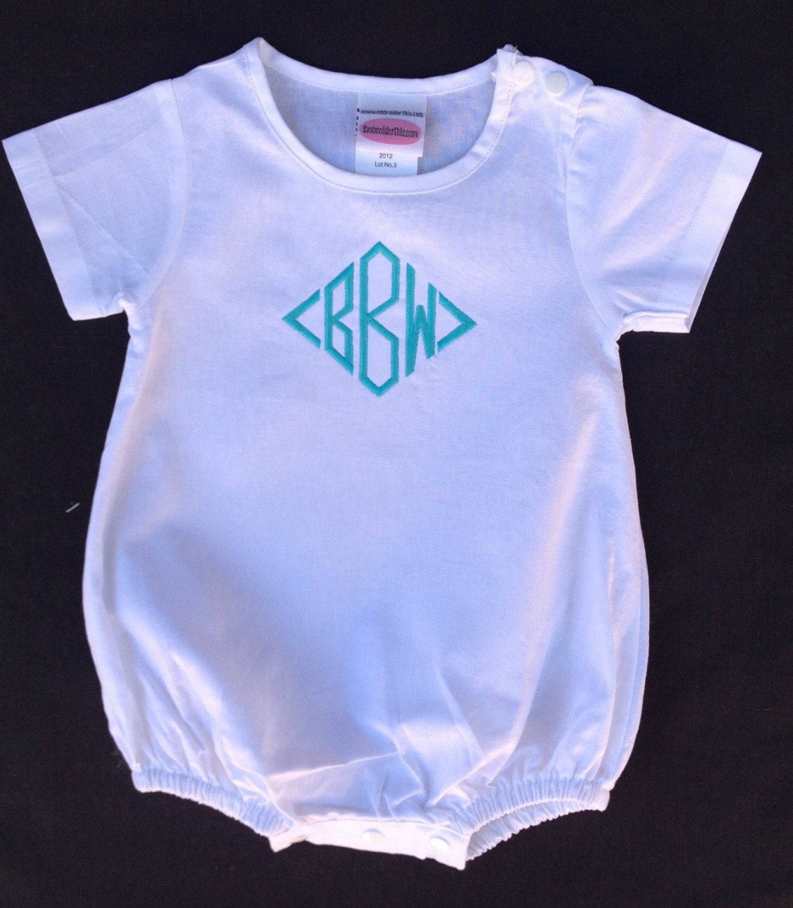 Baby Boy's Personalized Bubble Romper by TheSassySquirrel on Etsy