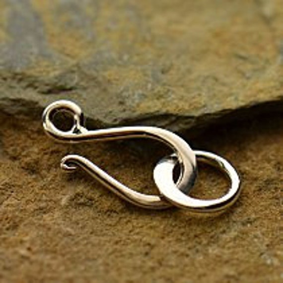Small Sterling Silver Hook and Eye Clasp C428 by