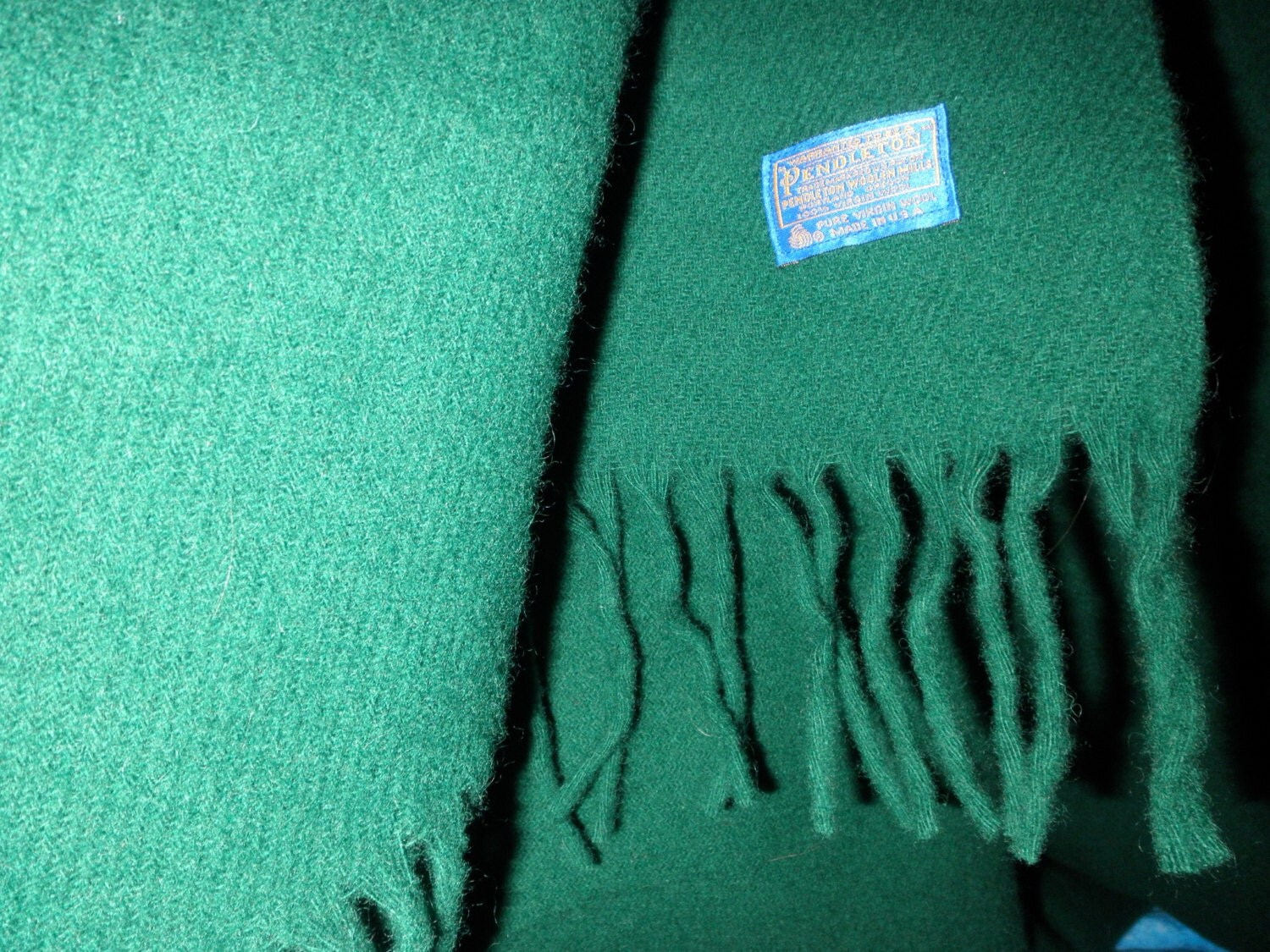 1950's University of Oregon Pendleton Blanket // 100 Wool