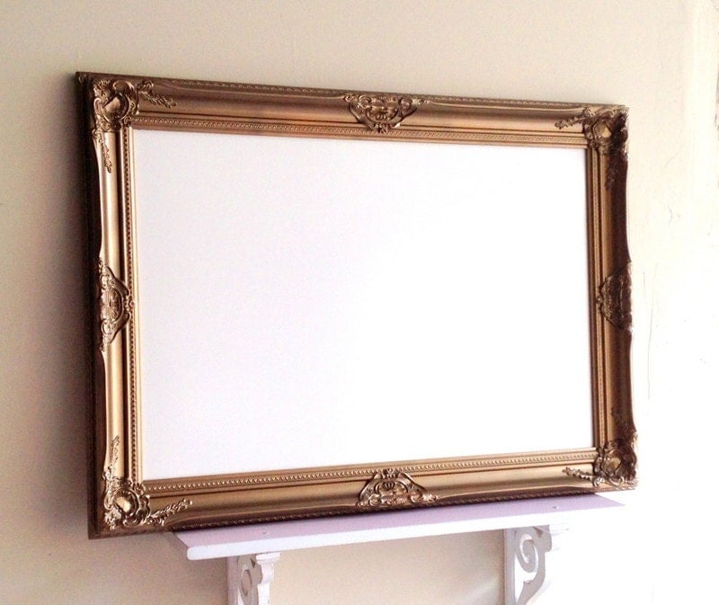 Antique Gold DRY ERASE BOARD Whiteboard by ShugabeeLane