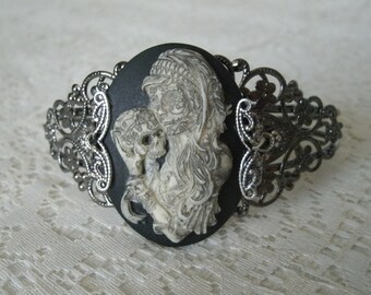 Dead Gypsy Witch Cuff Bracelet, wiccan jewelry pagan jewelry wicca jewelry witch jewelry witchcraft occult metaphysical magic witch bracelet