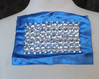 Cute embroidered applique with rhinestones