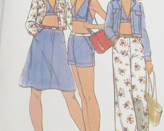 Items similar to Women's Jumpsuit & Jacket Sewing Pattern Vintage ...