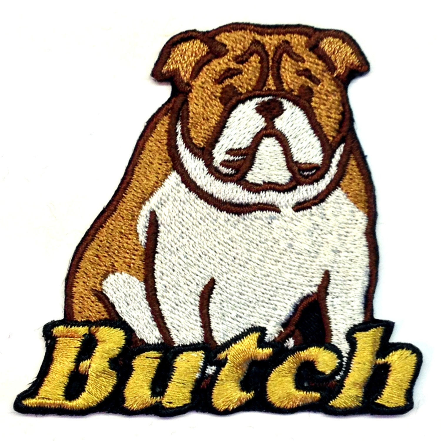 Iron on Patch Bulldog Name Personalized Free