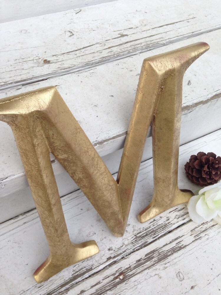 Wall Decor Large Letter Shabby Chic Wall Decor by LaBellasCottage