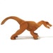 Velociraptor Wood Toy Dinosaur Wooden Natural History Science Paleontology Cherry Hand Cut Scroll Saw