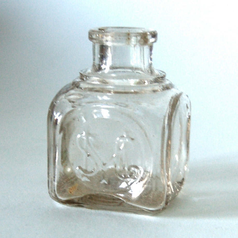 Antique Glass Bottle Ink Sanford