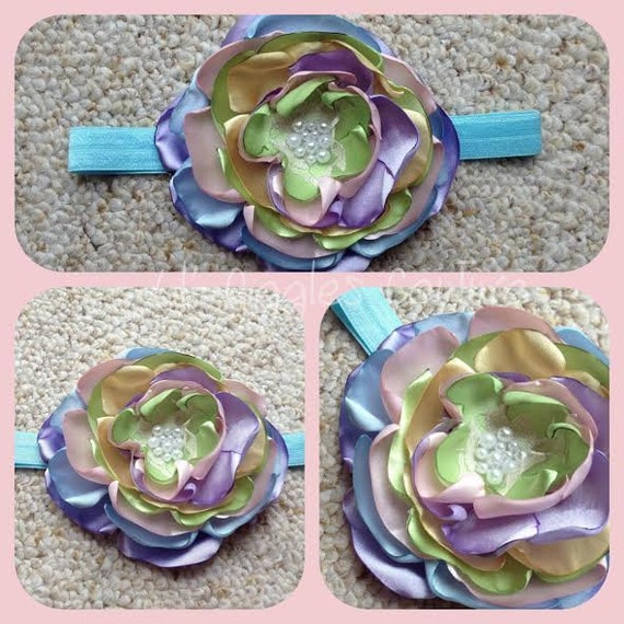Items similar to NEW Pastel Flower Headband SALE on Etsy
