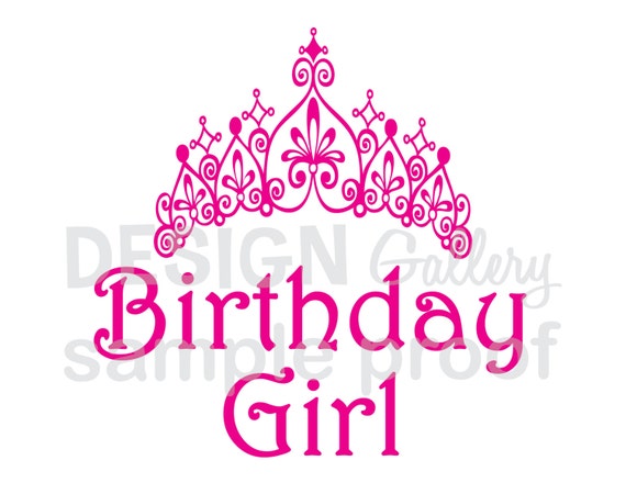 Princess Birthday Girl Crown DIY Printable image by DesignGallery