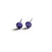 Purple Velvet Swarovski Stud Earrings, Dark Purple Studs, Surgical Steel Swarovski Studs
