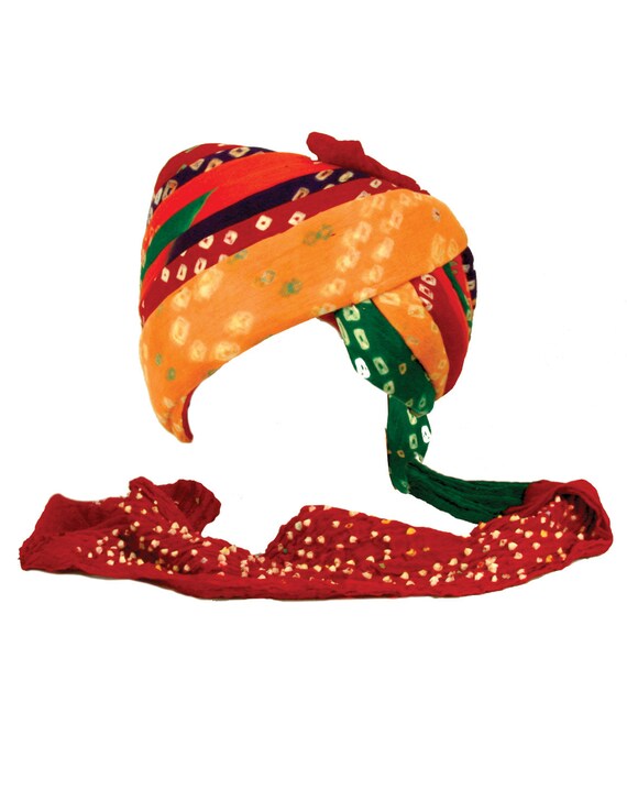Handmade Chunri Safa Indian Wedding Turban Hat 14043
