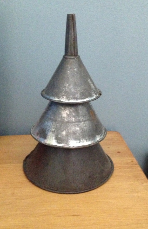 vintage funnel christmas tree shabby chic vintage funnel christmas tree shabby chic