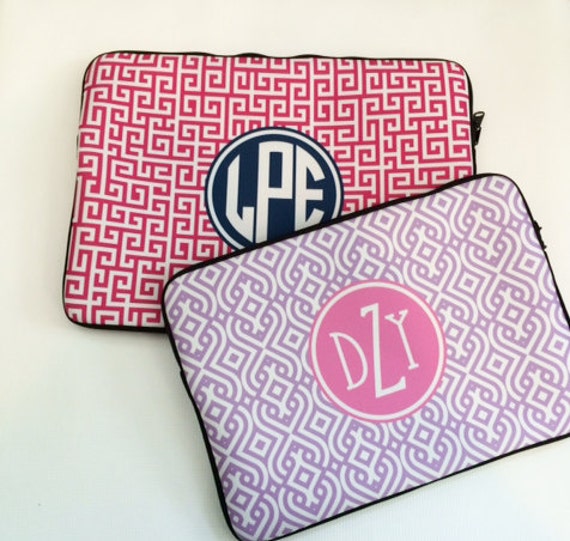 Personalized Laptop Sleeve Monogram Laptop Case MacBook