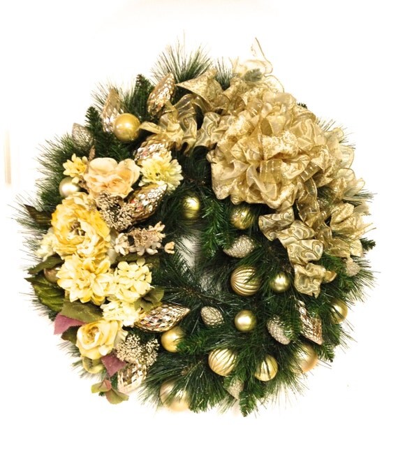 gold christmas wreath holiday gold and by sandynewhartdesigns gold christmas wreath holiday gold and by sandynewhartdesigns