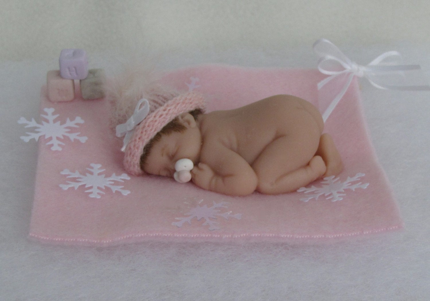 Handmade Infant Baby Girl Doll Miniature for by caroncollectables