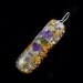 Orgonite Moldavite Orgone Energy Pendant. Tibetan Crystal, Amethsyt, Phenacite, Rhodizite, Tourmaline, Shungite, Selenite (668)